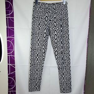 Sweet Legs "Let's Cruise" Deep Navy Blue and White Pattern Leggings - One Size